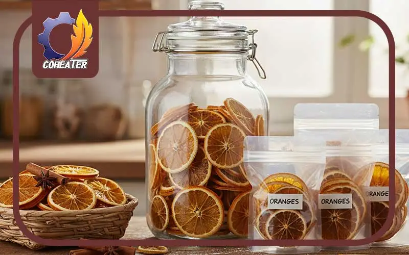 نگهداری از پرتقال خشک شده