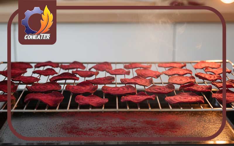 خشک کردن چغندر قرمز در فر
