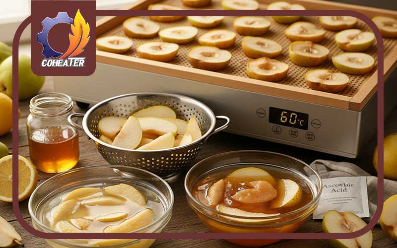 چگونه گلابی را خشک کنیم که سیاه نشود